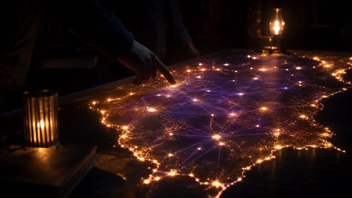 Cartographie lumineuse de la création en France